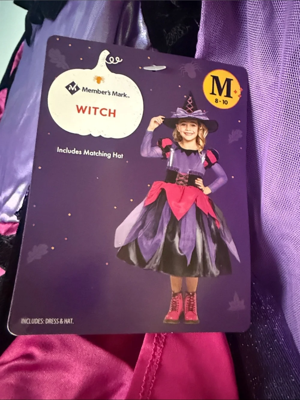 MEMBER’s MARK WITCH 🧙 DELUXE GIRL COSTUME SIZE MEDIUM (8-10) 🌟NWT🌟